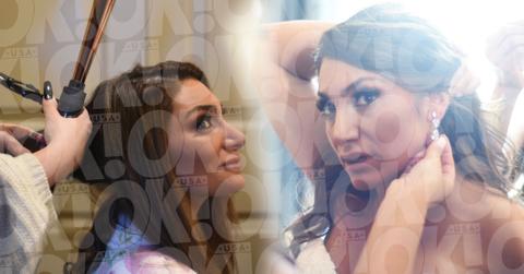 deena cortese wedding day prep gown pics hero