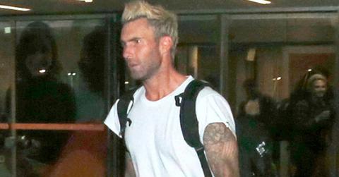 *EXCLUSIVE* Adam Levine and his bandmates arrive in Rio