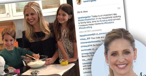 Sarah michelle cooks kids rare photo