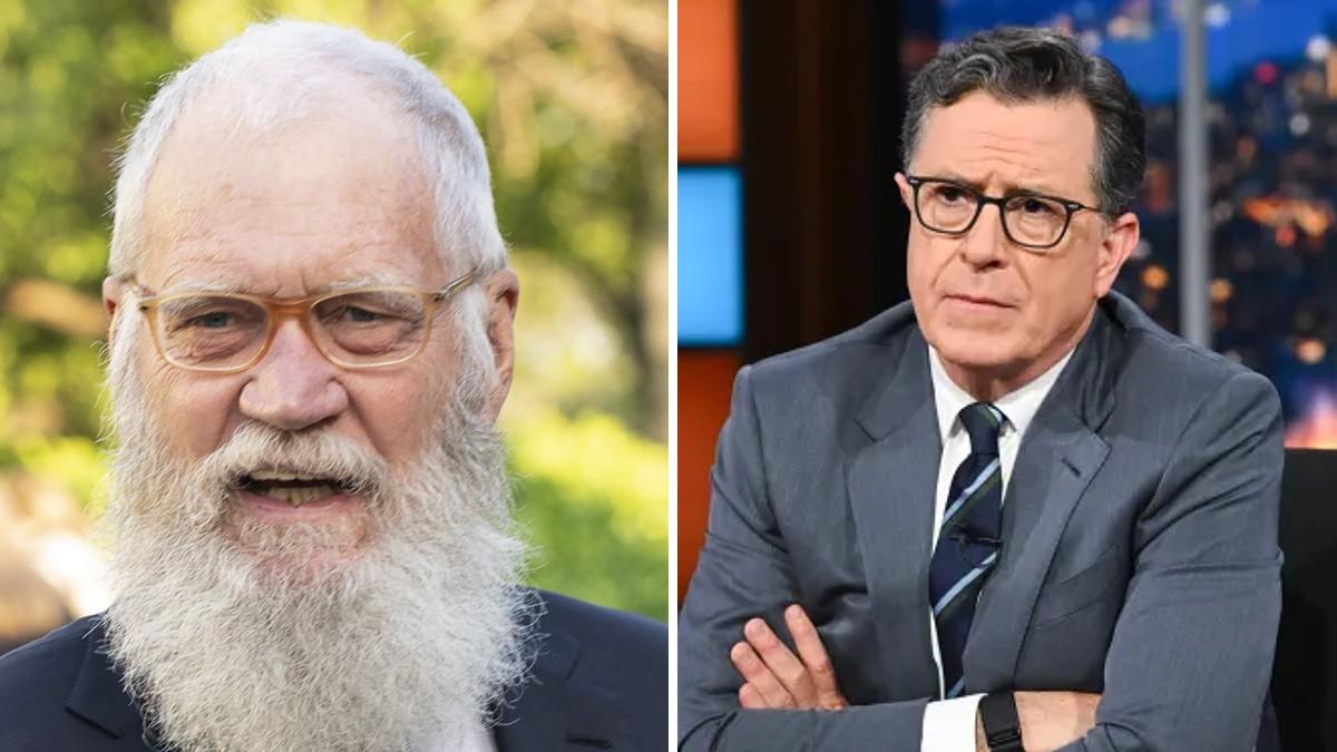split of David Letterman, Stephen Colbert.