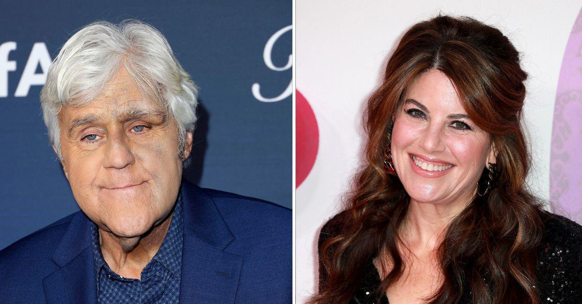 Composite photo of Jay Leno and Monica Lewinsky