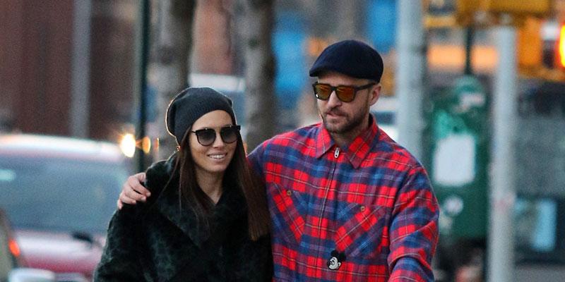 Justin Timberlake & Jessica Biel Are All Smiles While Out With Son Silas