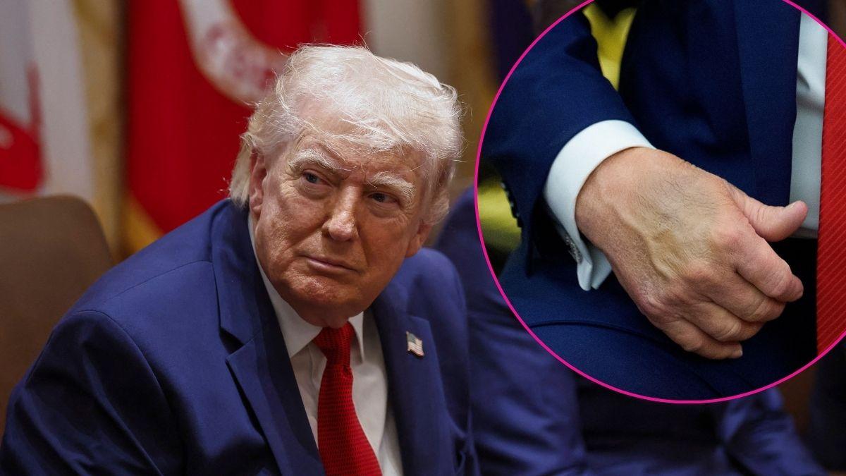 Composite photo of Donald Trump.