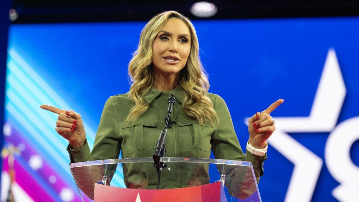 image of Lara Trump said the president always likes to 'check in.' 