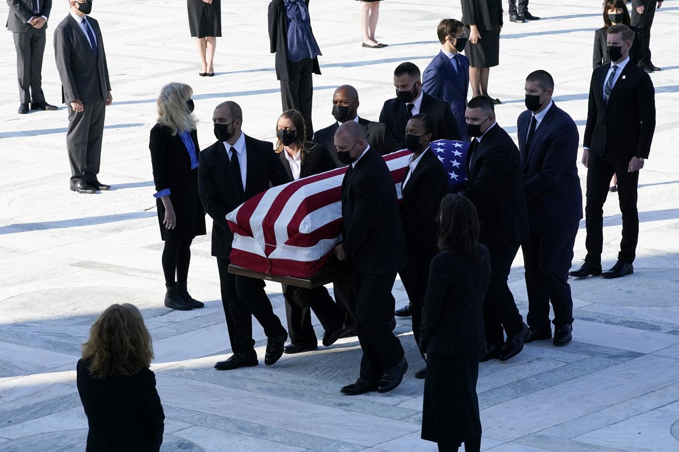 Inside Justice Ruth Bader Ginsburg's Memorial Service After Her Death