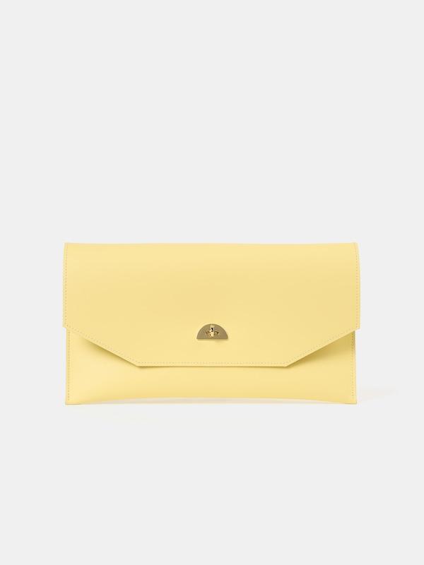 the oversized twist lock pouchlemoncredit cambridge satchelfront
