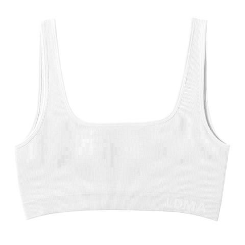 lbrahs high sculpt bra rib white