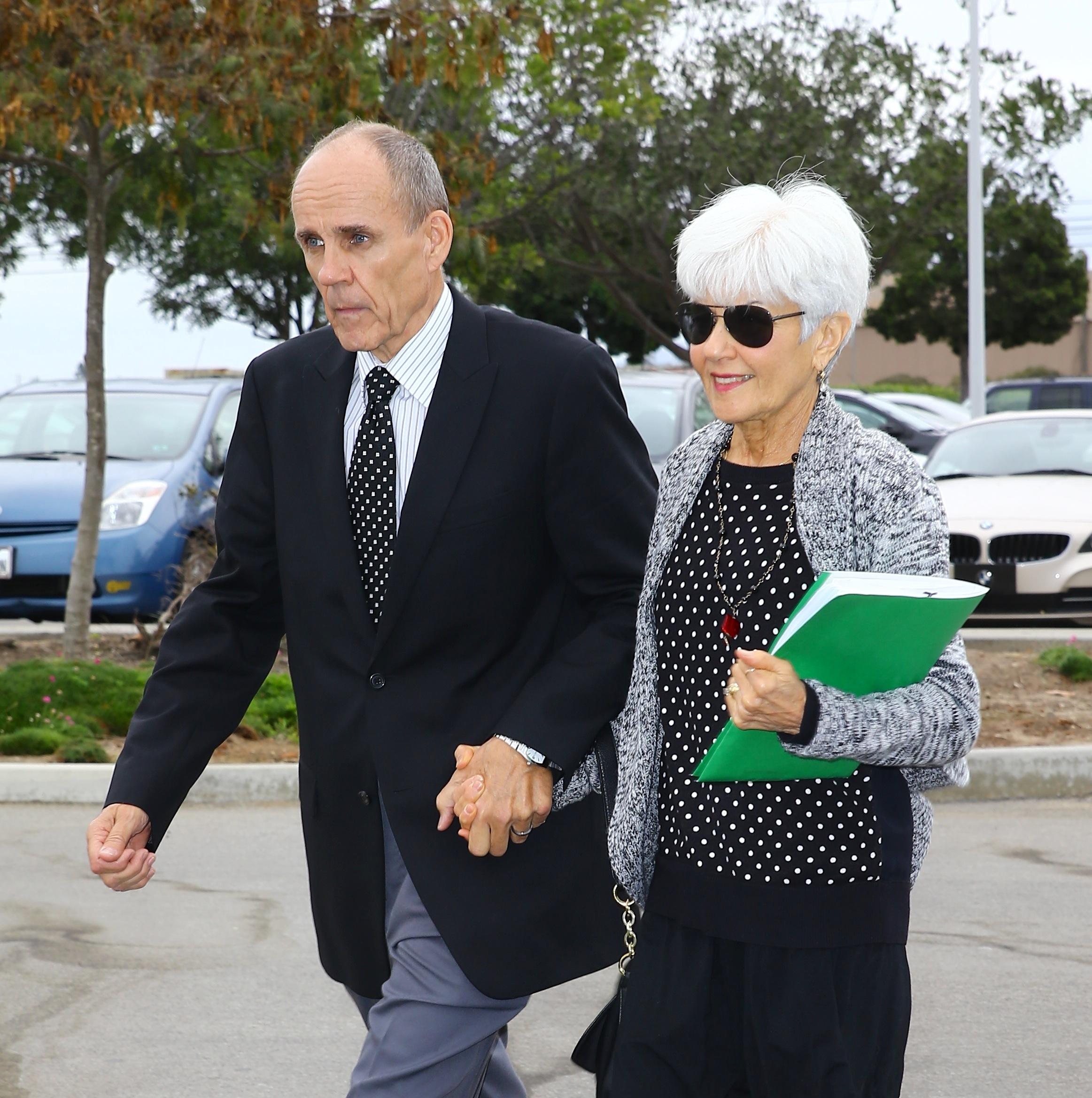 Amanda Bynes parents Rick and Lynn Bynes seen heading into court in Oxnard, CA