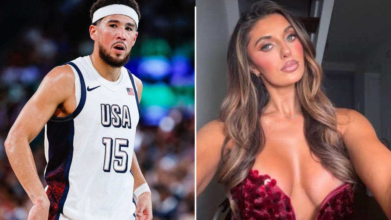 Devin Booker and influencer Zarah Kelleher.