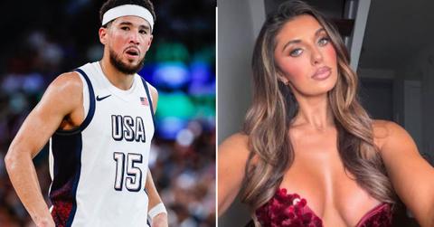 Devin Booker and influencer Zarah Kelleher.