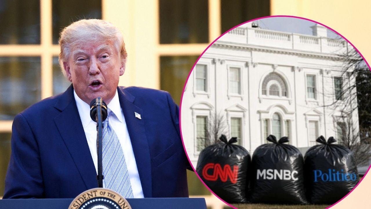 Composite photo of Donald Trump and an AI-generated photo.