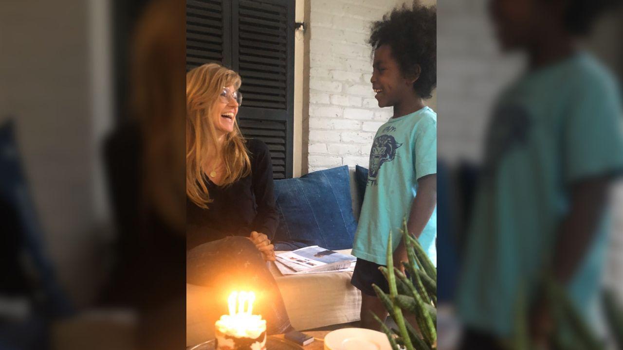 image of Britton revealed that Windsor has become a father figure to her son Yoby, whom she adopted in 2011.