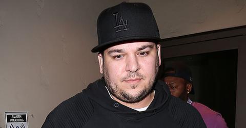 Rob Kardashian leaves a family movie night at Cinepolis