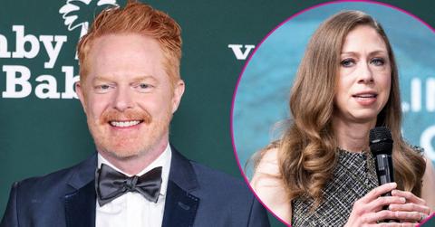 Photo of Jesse Tyler Ferguson and Chelsea Clinton