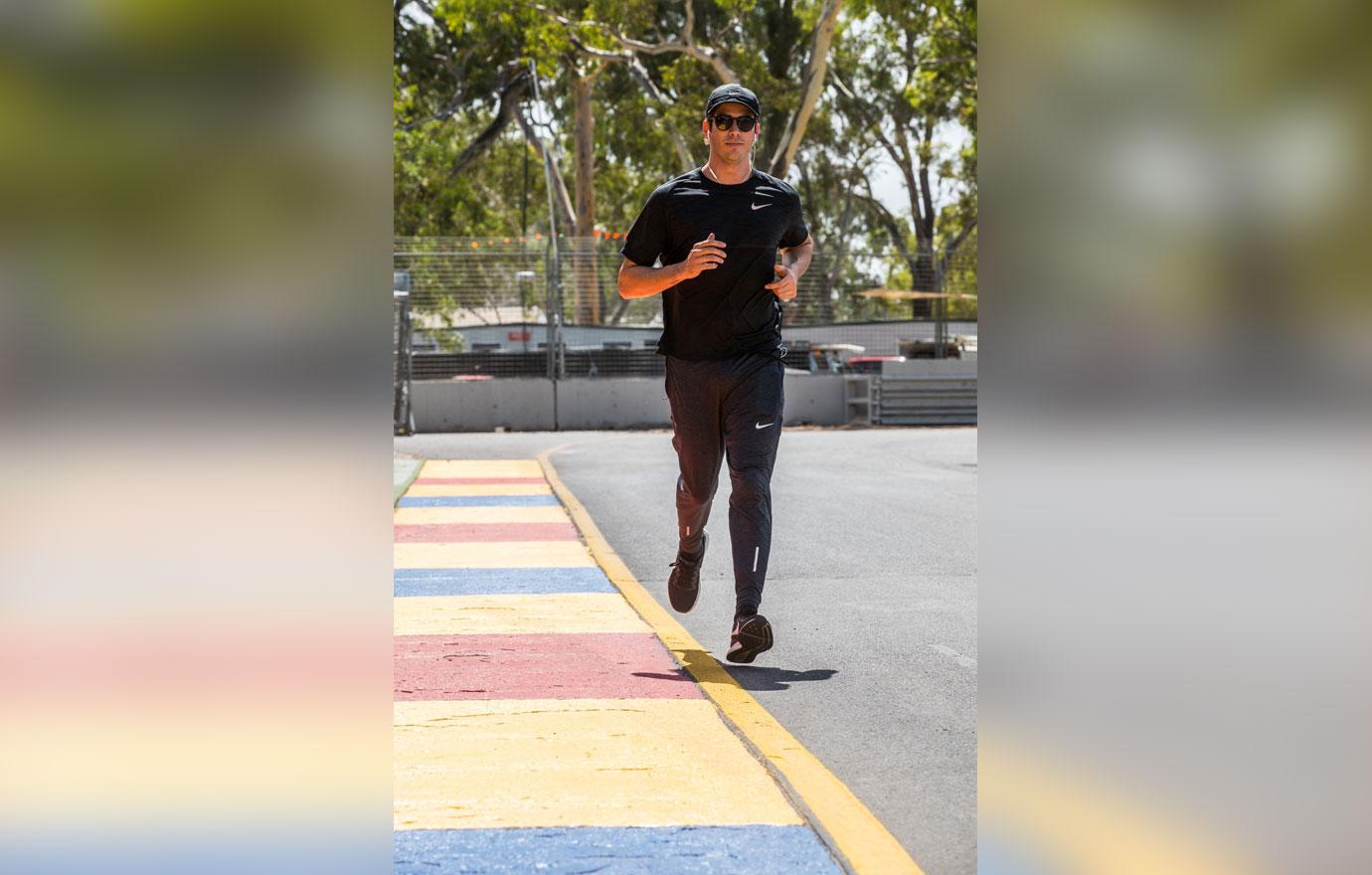 *EXCLUSIVE* Arie Luyendyk goes for a run in Australia