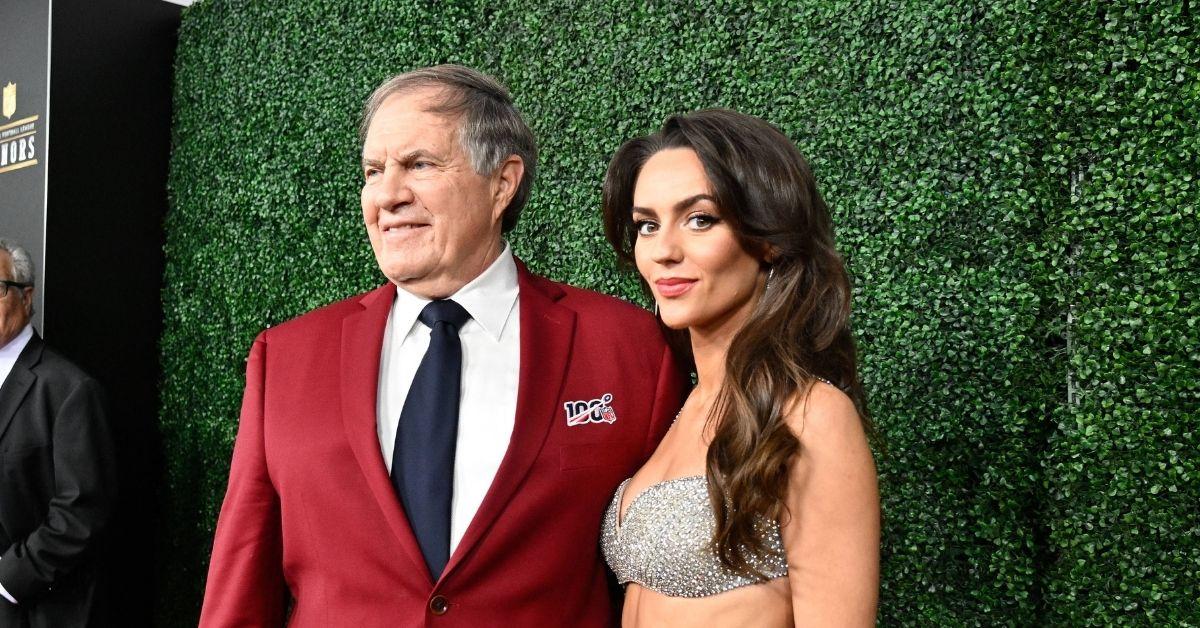 Photo of Jordon Hudson and Bill Belichick