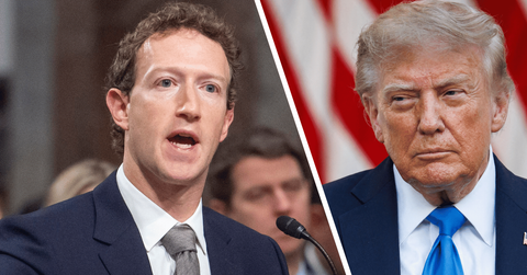 Composite photo of Mark Zuckerberg and Donald Trump.