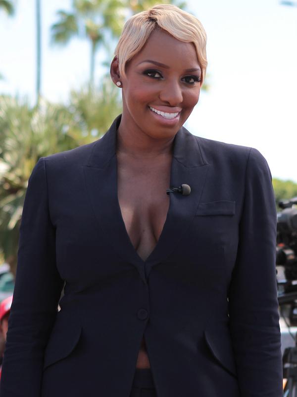 &#039;Real Housewives of Atlanta star&#039;, NeNe Leakes, pays a visit to the set of &#039;Extra&#039; and chats with Tracey Edmonds at Universal Studios in Universal City, CA