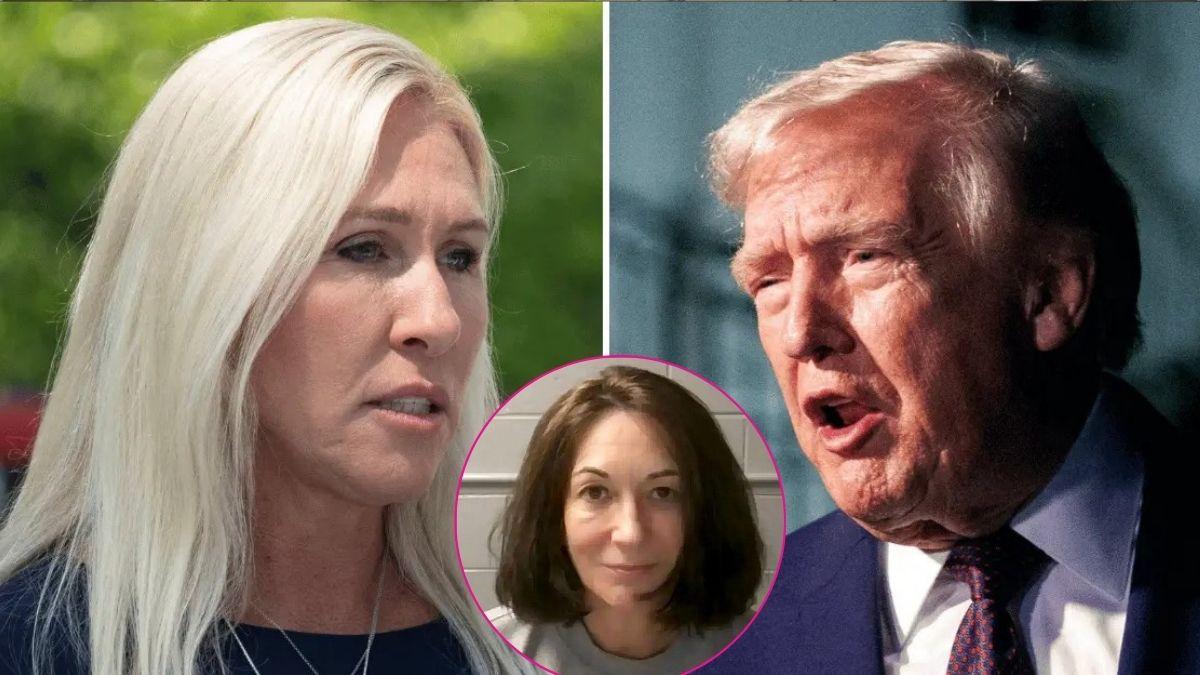 split of Marjorie Taylor Greene & Donald Trump, Ghislaine Maxwell. 