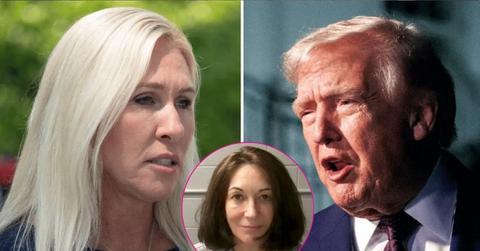 split of Marjorie Taylor Greene & Donald Trump, Ghislaine Maxwell.