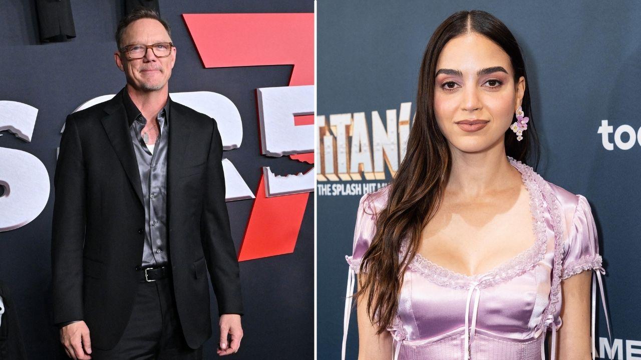 Split photo of Matthew Lillard and Melissa Barrera