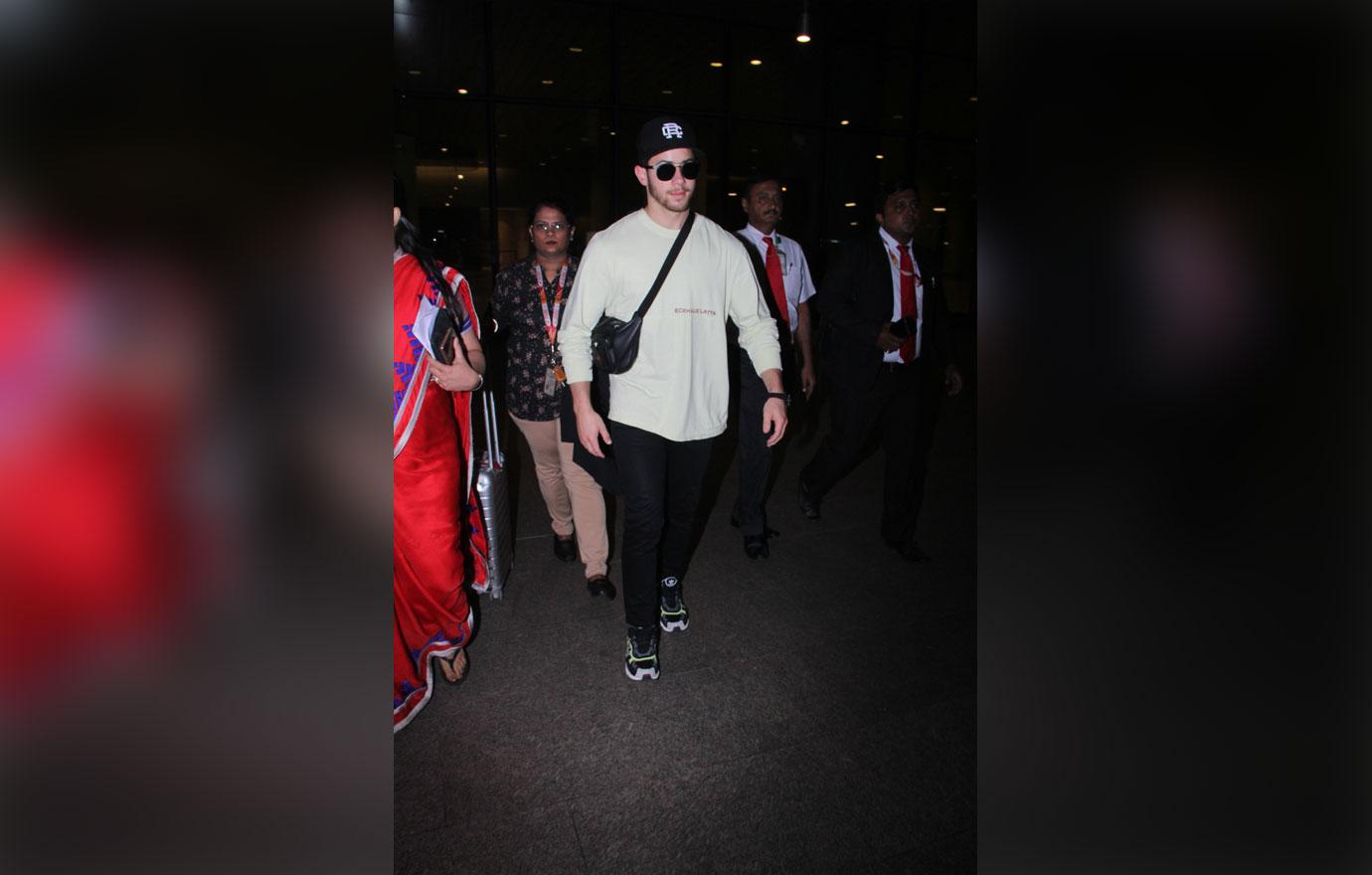 Nick Jonas seen arriving in Mumbai, India