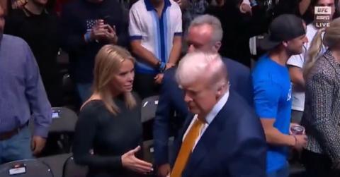 photo of Donald Trump, Cheryl Hines and Robert F. Kennedy Jr.