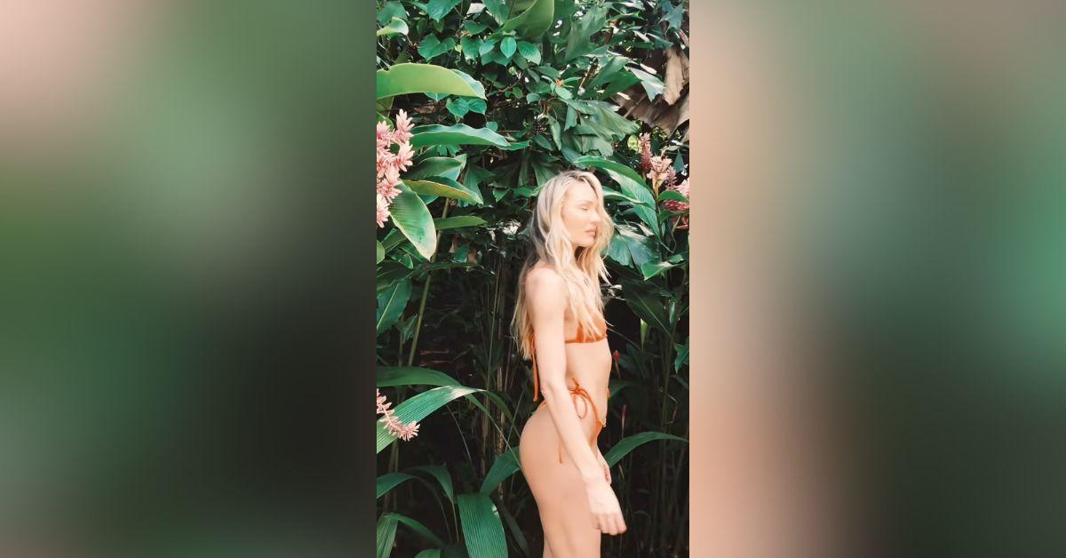 candace swanepoel orange bikini instagram