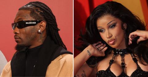 Composite photo of Offset and Cardi B.