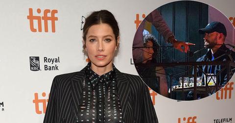 Jessica Biel On Red Carpet With Justin Timberlake And Alisha Wainwright Inset