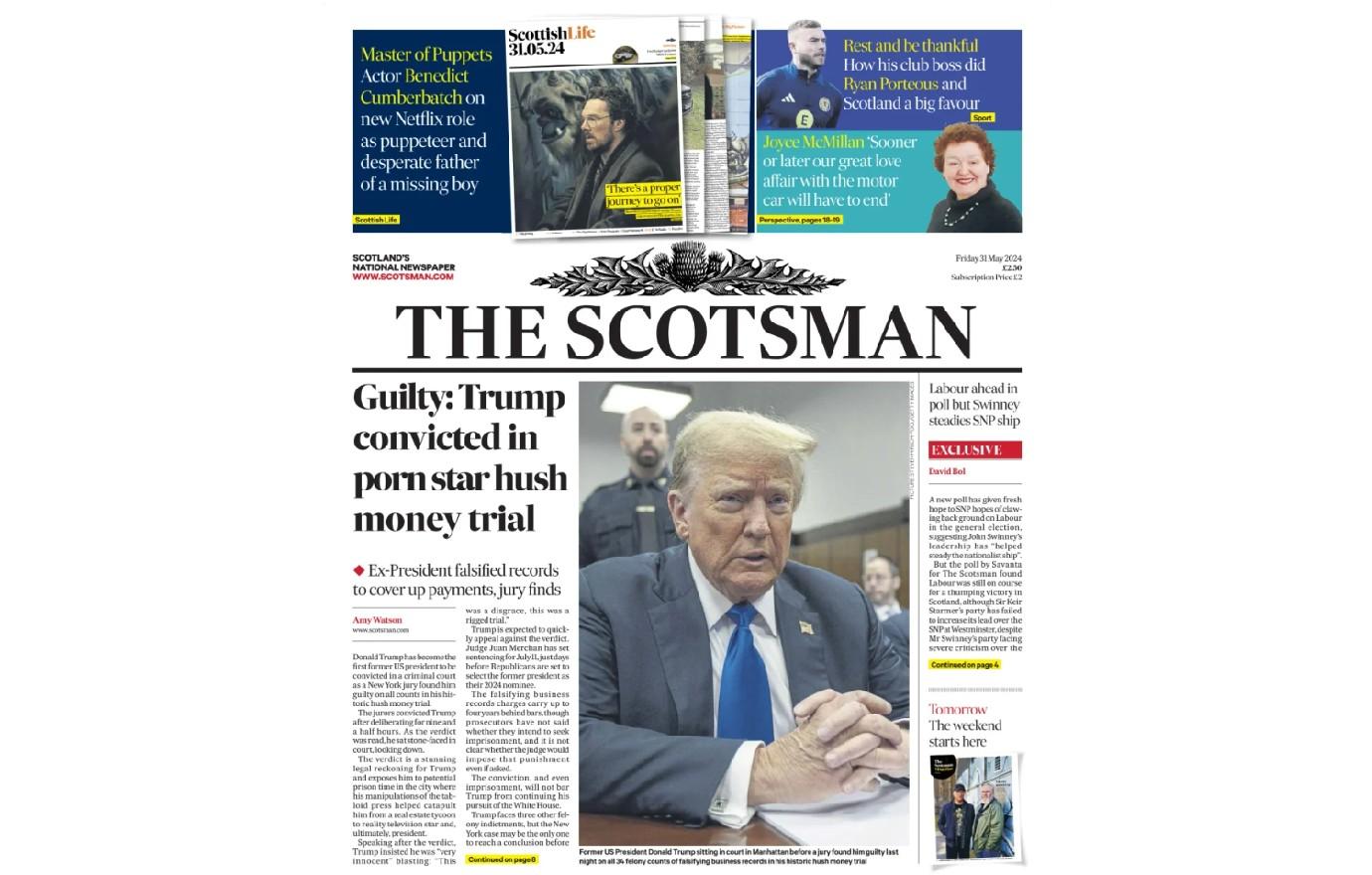 trump cover the scotsman