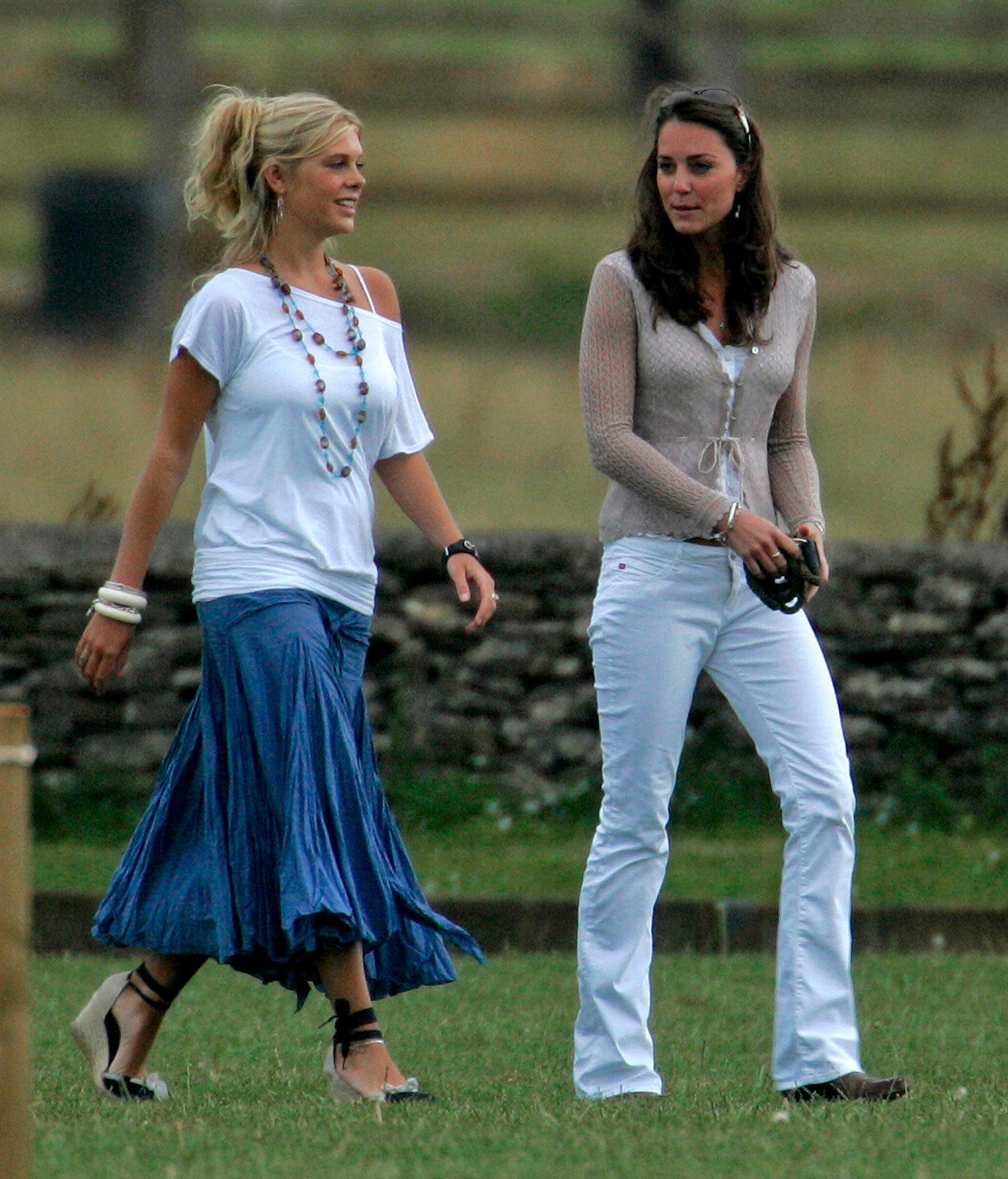 Kate Middleton and Chelsy Davy Attend a Charity Polo Match