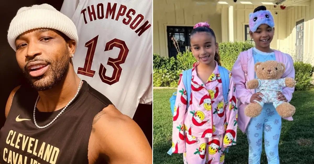 Photo of Tristan Thompson, Dream Kardashian and True Thompson