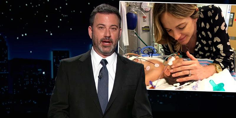 Jimmy Kimmel With His Baby