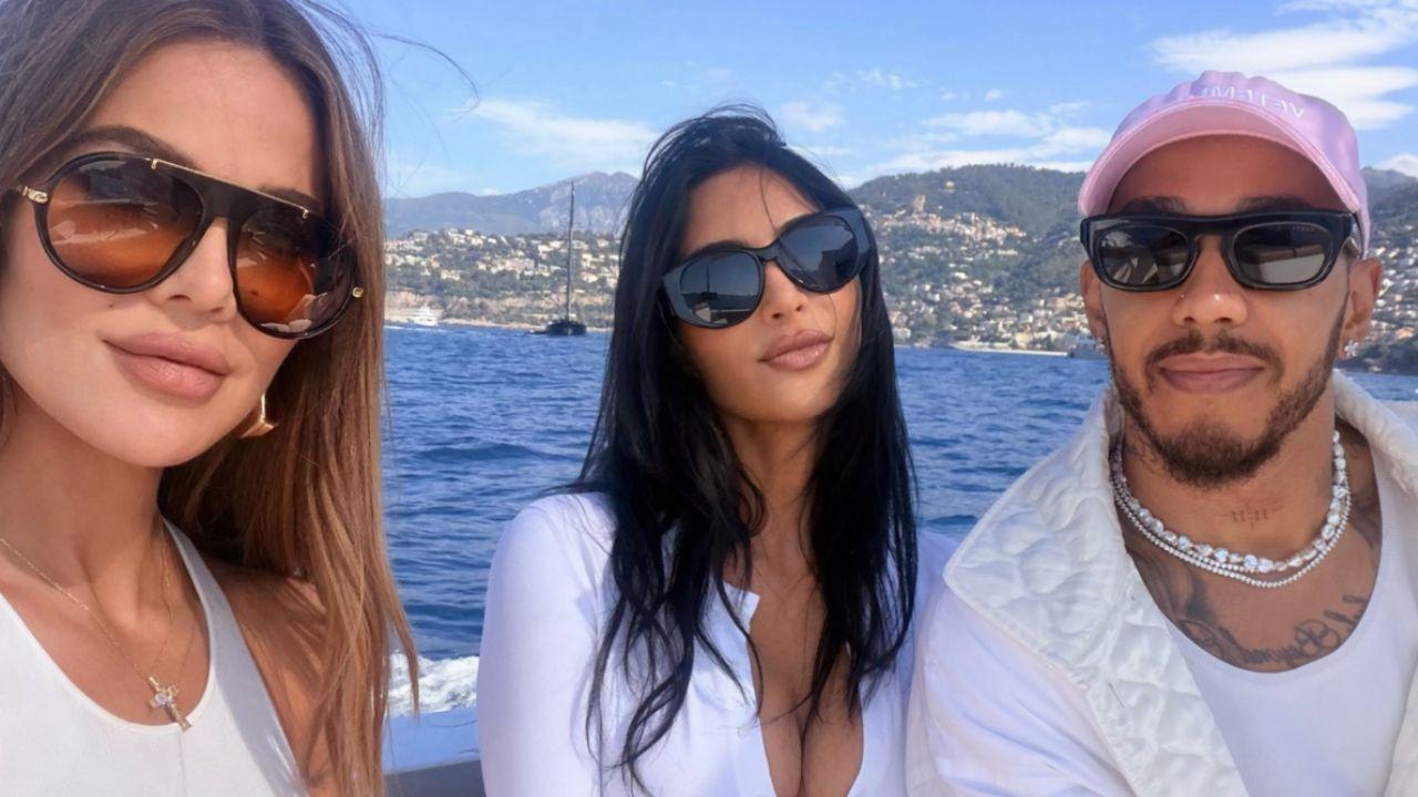 Photo of The couple enjoyed a boat ride with Khloé Kardashian.