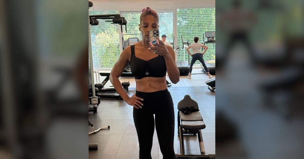 image of Serena Williams showed off her toned physique in new photos posted on Instagram.