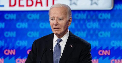 President Joe Biden at the CNN presidential debate.