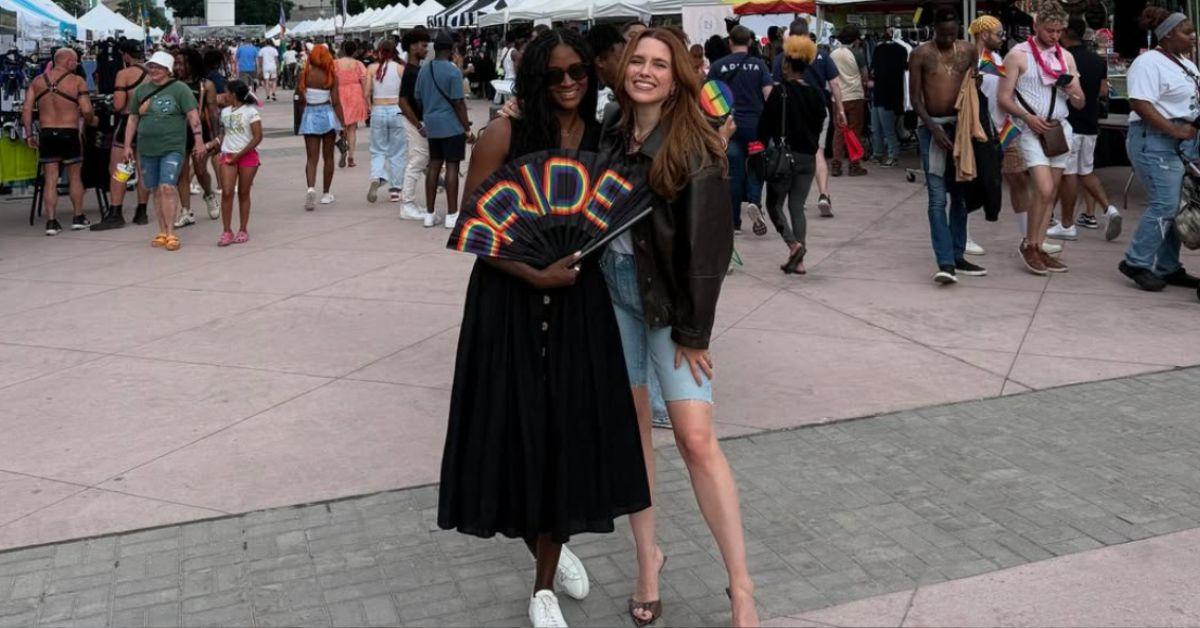 sophia bush bikini top nearly falls off vacationing girlfriend detroit photo