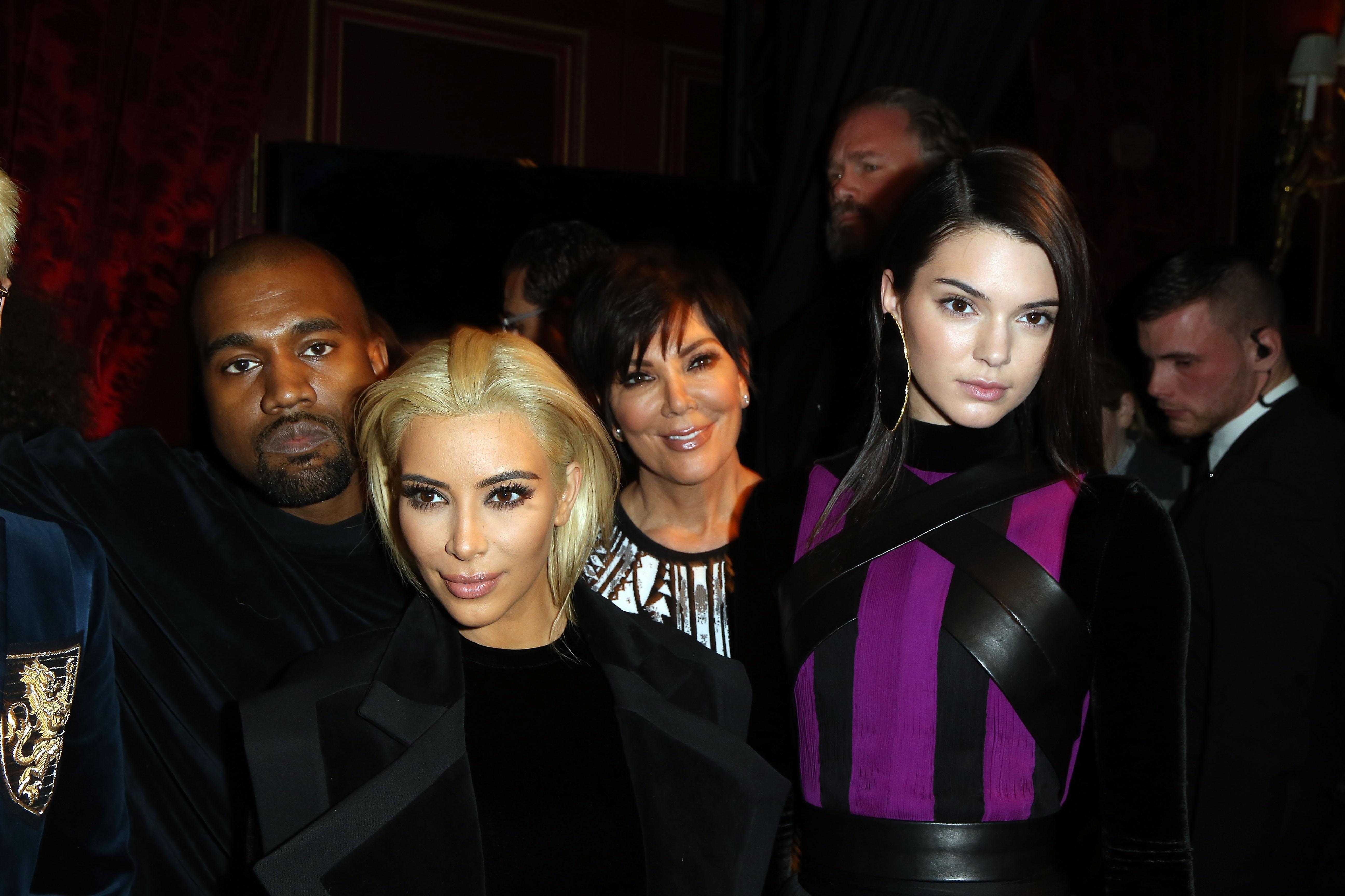 Celebrities attend Balmain Fashion Show in Paris