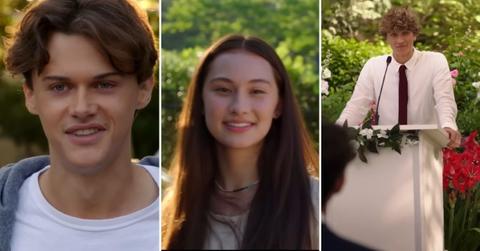 Composite Photos of Christopher Briney, Gavin Casalegno and Lola Tung