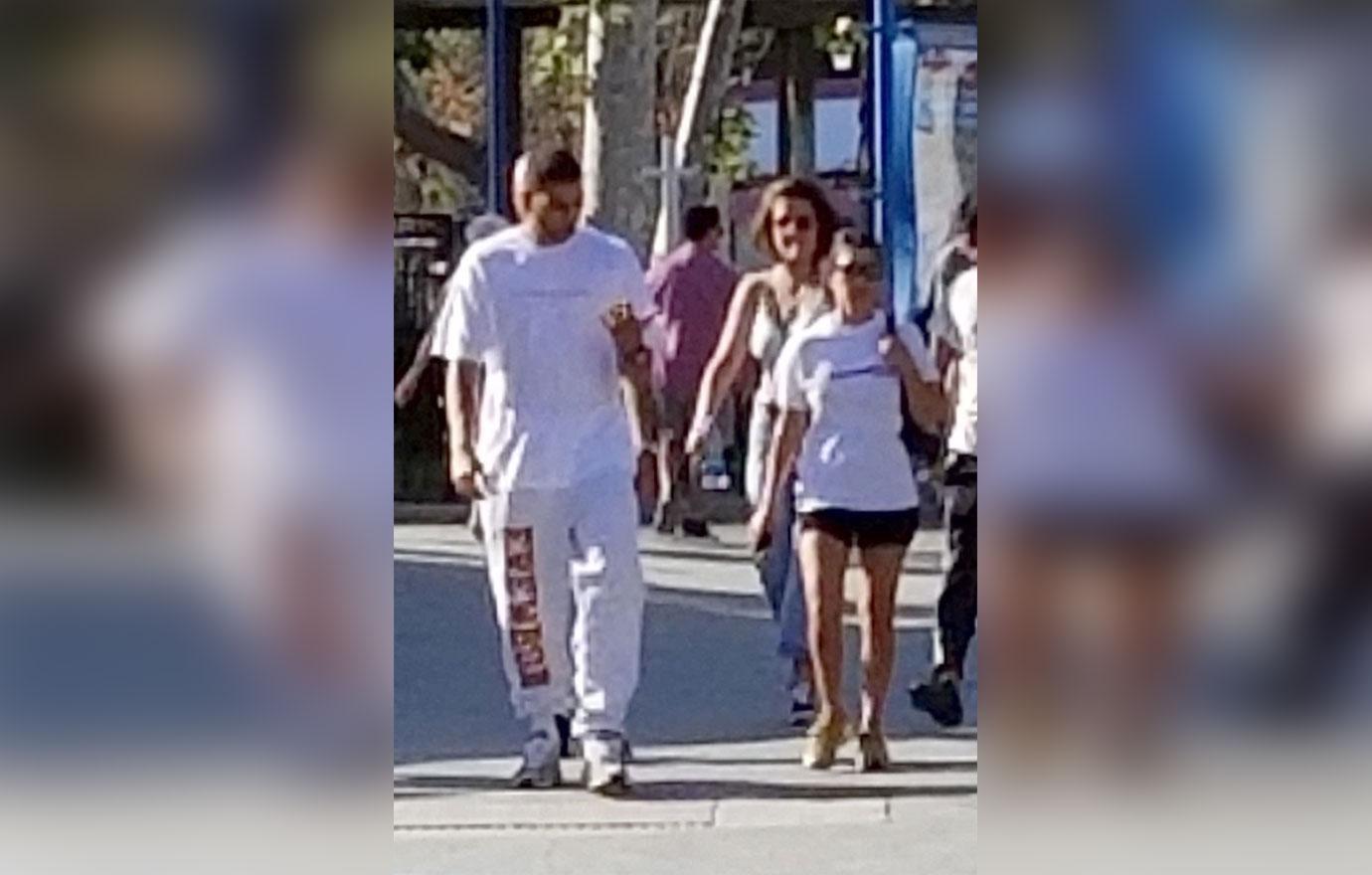 *EXCLUSIVE* Kourtney Kardashian and Younes Bendjima take a trip to Six Flags