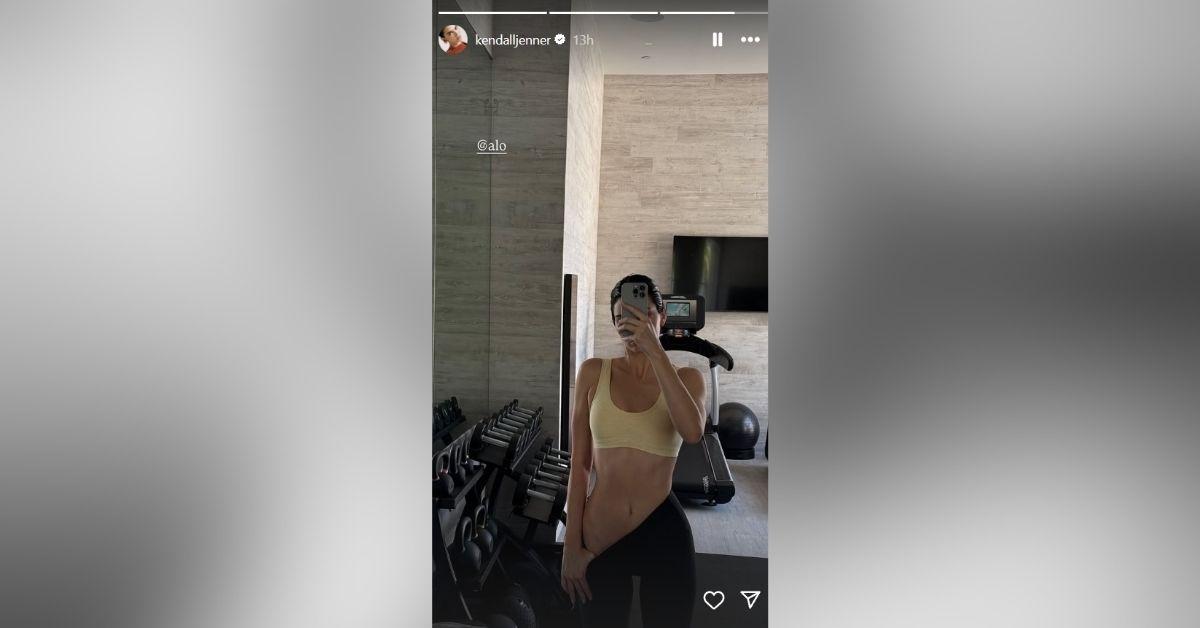 kendall jenner instagram leggings photo