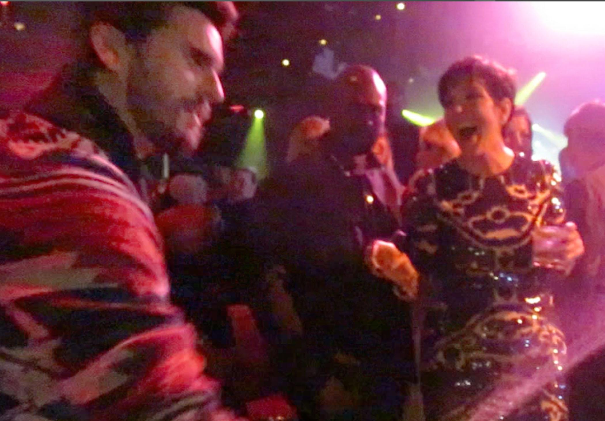 Kris Jenner, Scott Disick, and Kris&#8217; boyfriend Corey Gamble all bonding together at her birthday party in Las Vegas