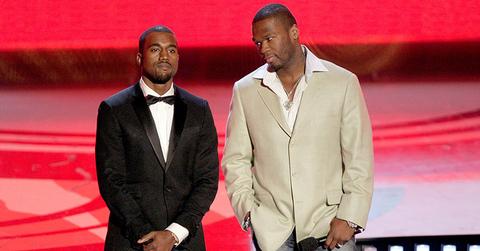 50 cent shades kanye west fleeing music video shooting main