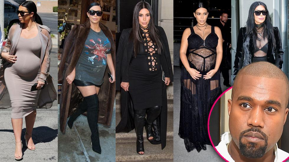 Kanye West Is Controlling Kim Kardashians Pregnancy Wardrobe — Inside Kuwtk Stars Maternity 3197