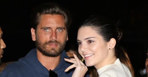 Kendall Jenner and Scott Disick chat outside of NOBU in Malibu