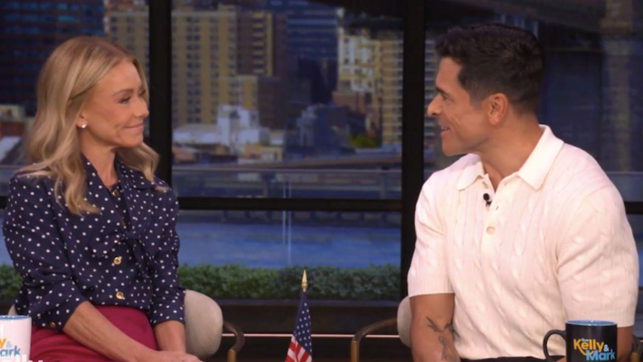 Image of Kelly Ripa claimed that her 'slippery' body oil may one day kill her.