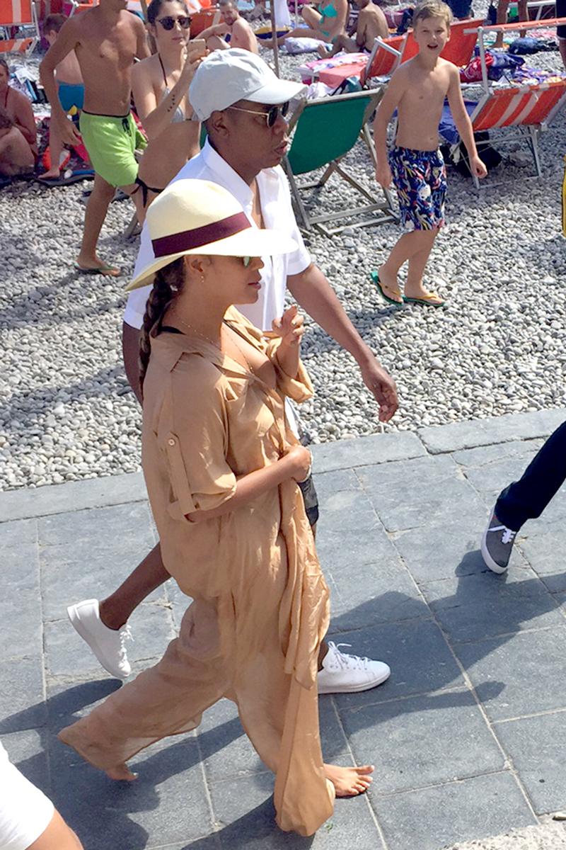 Beyonce and Jay Z enjoy family time with daughter Blue Ivy on a boat in Italy