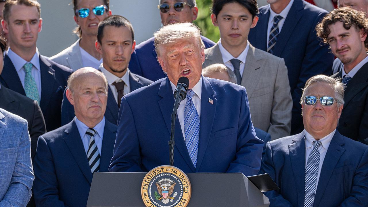 photo of Donald Trump messed up when trying to refer to Jon Ossoff as Pee-wee Herman.