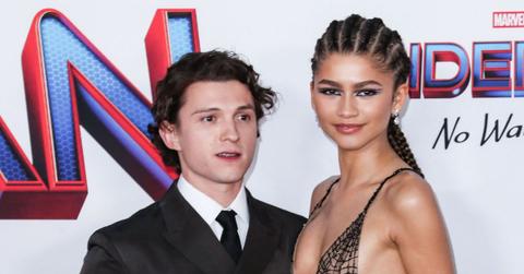 Photo of Tom Holland and Zendaya.